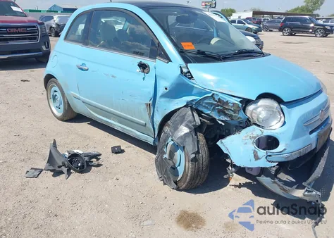 2016 Fiat 500 Retro из США, поврежденный, VIN 3C3CFFCRXGT177181